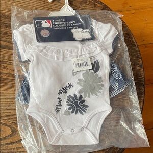 White Floral Baby Onesie